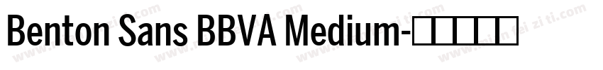 Benton Sans BBVA Medium字体转换